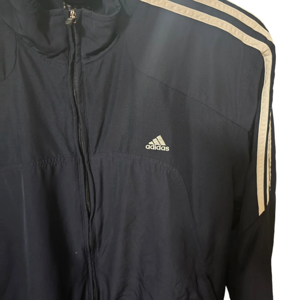 ADIDAS Zip Up The Front Windbreaker Size XL - Picture 4 of 10